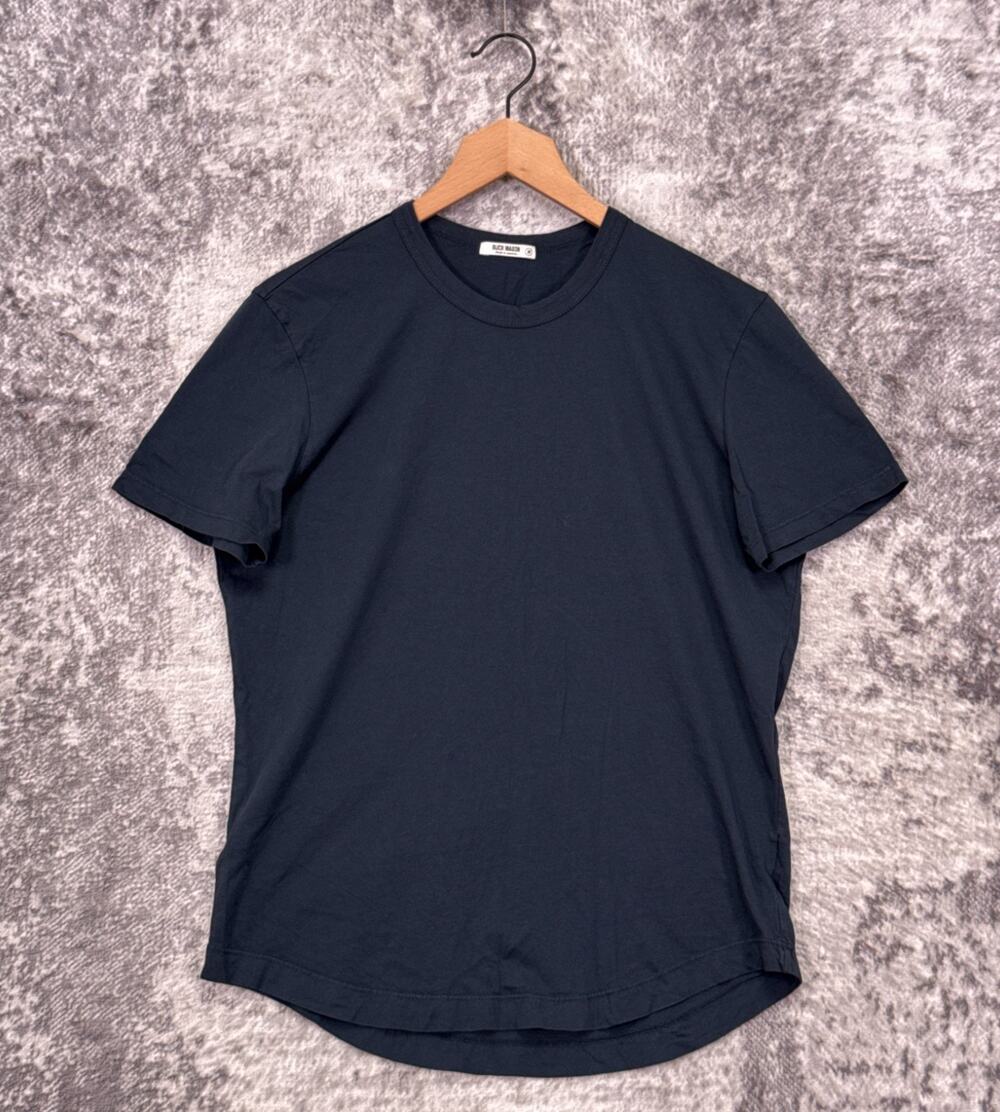 Buck Mason Curve Hem T Shirt Medium Mens Dark Gray
